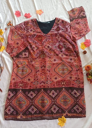 Abito Tunica Etno-Chic Multicolor – Taglia 58 IT, marca: Bodyflirt, estado: Novo sem etiquetas, tamanho: 7XL / 54 / 26, €6.90, €7.95 inclui Proteção do Comprador