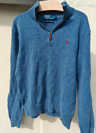 1/4 zip ralph lauren bleu - taille S homme logo brodé rouge, marque: Ralph Lauren, état: Très bon état, taille: S, 59,90 €, 63,60 € Protection acheteurs incluse