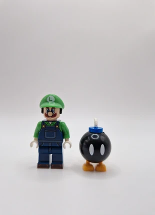 Figurine type lego Luigi / Super Mario, marca: Super Mario, estado: Muito bom, tamanho: Tamanho único, €5.00, €5.95 inclui Proteção do Comprador Pro