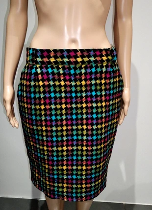 Jupe vintage en laine 70's multicolore, marque: Vintage, état: Très bon état, taille: XL / 42 / 14, 7,00 €, 8,05 € Protection acheteurs (Pro) incluse
