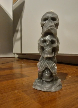 Grijze handgemaakte kaars, merk: glam candles, staat: Nieuw zonder prijskaartje, € 12,50, € 13,83 inclusief Kopersbescherming