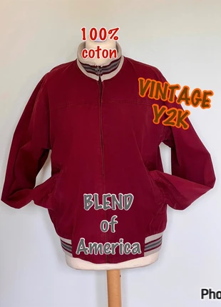 🔙Vintage Y2K👫Unisexe🇫🇷Blouson bomber👨homme 🍷bordeau rouge 🇳🇱Bomber Jack 👨heren 🍷bordeaurood 📦239, brand: BLEND of America, condition: Very good, size: M, €5.00, €5.95 includes Buyer Protection
