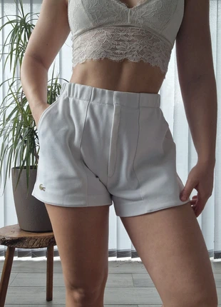 Short de tennis blanc des années 80' Lacoste (1139), marca: Lacoste, estado: Muito bom, tamanho: L / 40 / 12, €49.00, €52.15 inclui Proteção do Comprador Pro