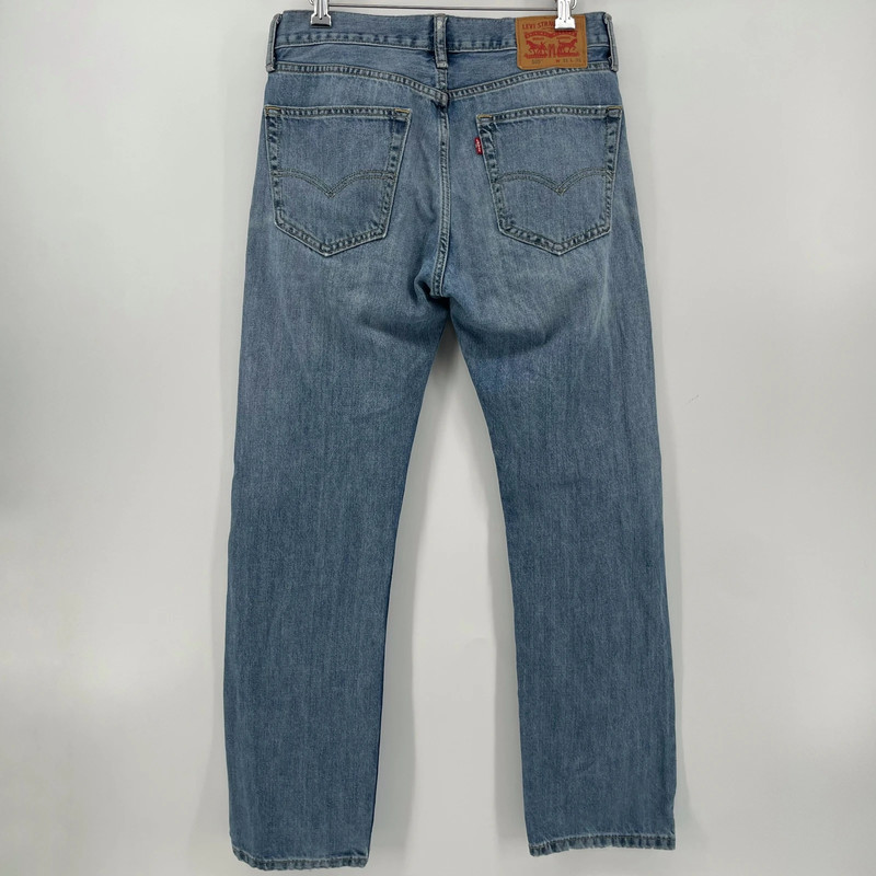 Levi’s Mens 505 Jeans Blue Light Wash Denim 100% Cotton 31x32 4