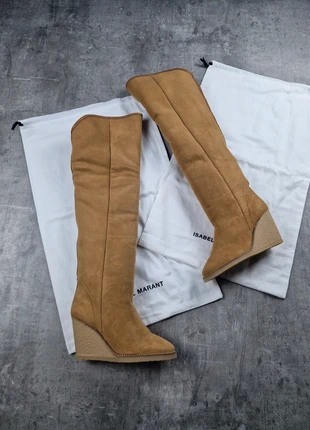 Cuissarde tilin bottes hautes santiags Isabel Marant neuf shearling wedge beige moumoute - 36, brand: Isabel Marant, condizioni: Nuovo con cartellino, taglia: 36, €470.00, €494.20 include la Protezione acquisti Pro