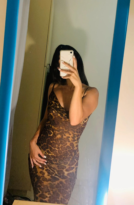 Brown Mesh Leopard Print Ruched Bodycon Dress