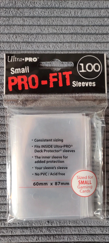 Ultra Pro SMALL Pro-Fit TOP LOAD Inner Sleeves 60mm x 87mm (500 Sleeves)