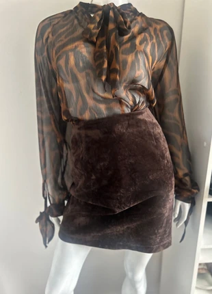 Jupe en velours marron tendance suédine Jacqueline Riu – Taille 40, marque: Jacqueline Riu, état: Très bon état, taille: L / 40 / 12, 8,00 €, 9,10 € Protection acheteurs incluse