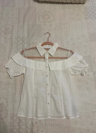 Camicia bianca Ank Rouge harajuku mezza manica, marque: Ank Rouge, état: Très bon état, taille: S / 36 / 8, 24,00 €, 25,90 € Protection acheteurs incluse