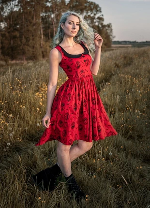 Horror Swing dress, merk: bonsai kitten, staat: Nieuw zonder prijskaartje, maat: S / 36 / 8, € 30,00, € 32,20 inclusief Kopersbescherming