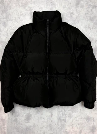 Veste manteau doudoune Ganni noir taille M avec cordon élastique de serrage à la taille, marque: Ganni, état: Très bon état, taille: M / 38 / 10, 190,00 €, 200,20 € Protection acheteurs (Pro) incluse