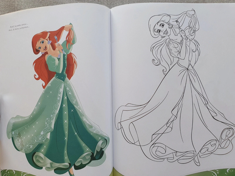 Coloriage princesse Disney neuf