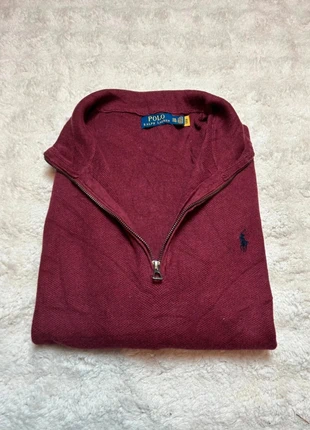 Pull sweat half 1/4 zip Ralph Lauren couleur bordeaux logo bleu taille xxl neuf sans étiquette, brand: Ralph Lauren, condizioni: Nuovo senza cartellino, taglia: XXL, €39.99, €42.69 include la Protezione acquisti Pro