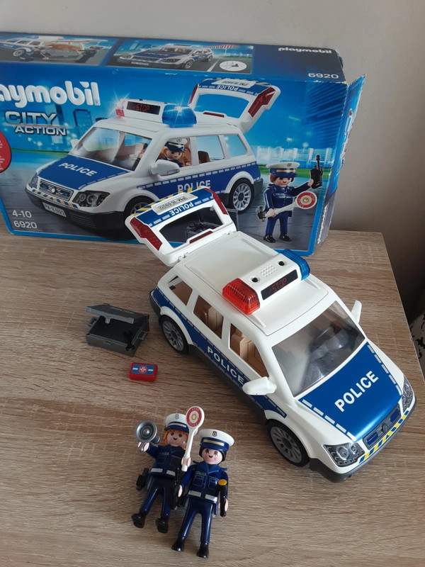 Playmobil - City Action 6920 Voiture de Policiers avec Gyrophare et Sirène
