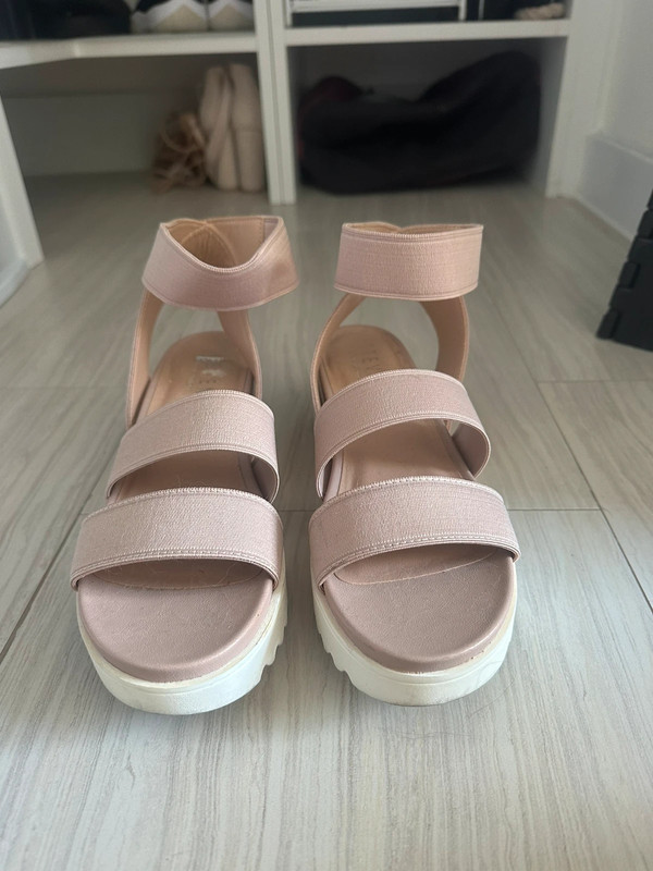 Platform Sandals - Blush Pink - Size 9 1/2 - Like New 4