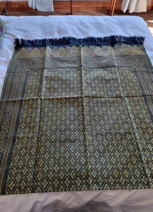 Ornate green and gold brocade bed runner, condition: Very good, £15.00, £16.45 includes Buyer Protection