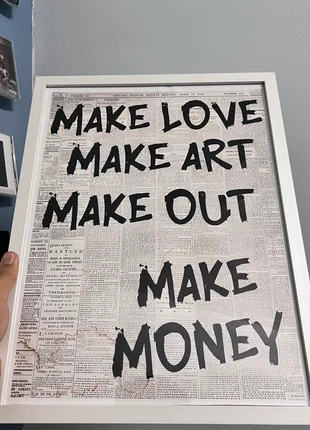 Poster 30x40 – Make Love, Make Art, Make Out, Make Money, marca: Art, estado: Nuevo sin etiquetas, 20,00 €, 21,70 € Protección al comprador incluida