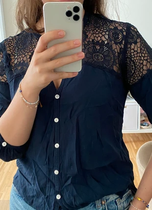 Hollister bluse, marke: Hollister, zustand: Sehr gut, größe: S / 36 / 8, 4,50 €, 5,43 € inklusive Vinted-Käuferschutz