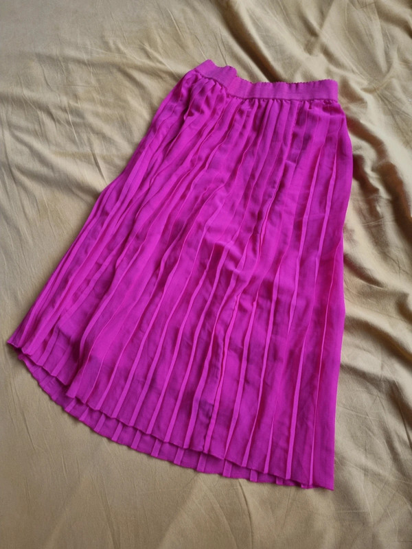 Jupe plissée rose fuschia kiabi Taille m