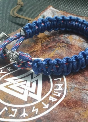 Bracelet femme viking mjolnir marteau de thor paracorde bijoux nordique, condizioni: Ottime, €16.00, €17.50 include la Protezione acquisti Pro