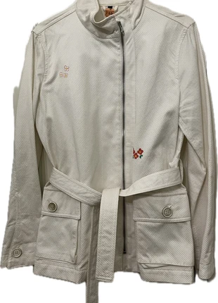 Giacca leggera Fay bianco latte– taglia M 🌸 Unisex – con disegni floreali unici, merk: Fay, staat: Heel goed, maat: M / 38 / 10, € 75,00, € 79,45 inclusief Kopersbescherming