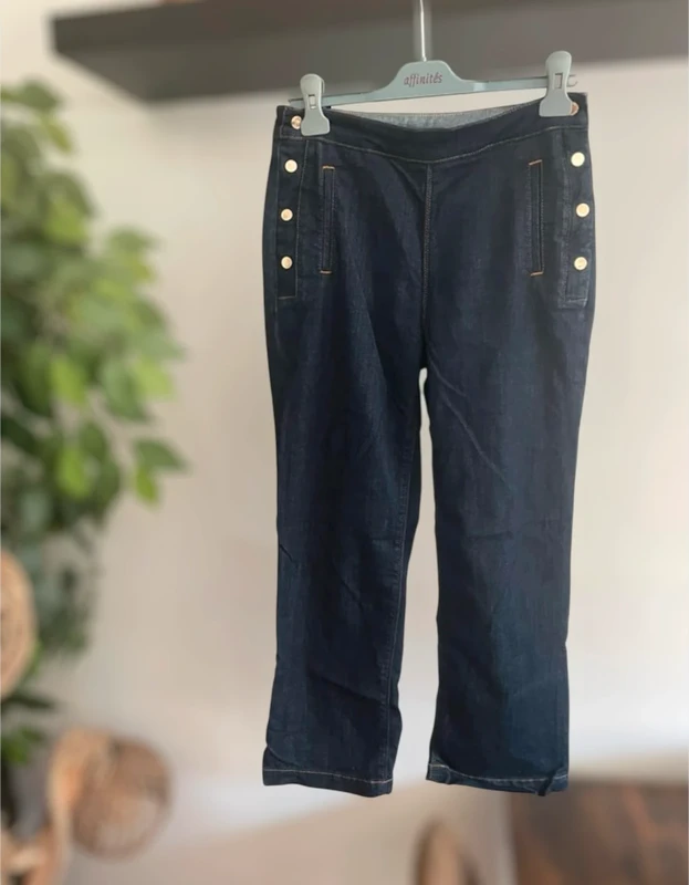 Jean pantalon court couleur brut Massimo