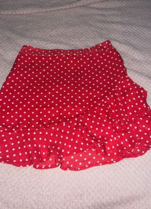Red and White polka dot frilly skirt, brand: Shein, condition: Very good, size: M / UK 12-14, £2.00, £2.80 includes Buyer Protection