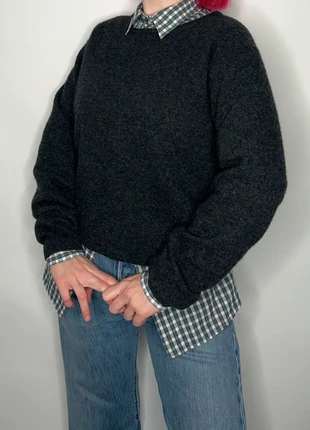 Y2K 2000s grey wool scandi academia archive streetwear japandi grunge downtown Stockholm sweater, marque: Vintage, état: Très bon état, taille: L / 40 / 12, 17,50 €, 19,08 € Protection acheteurs (Pro) incluse