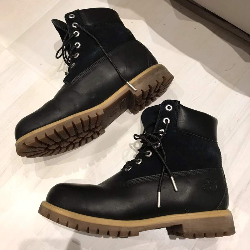 Original black timberland boots sales