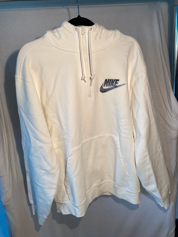 Supreme Nike Half Zip Hooded Sweatshirt white weiß - Vinted