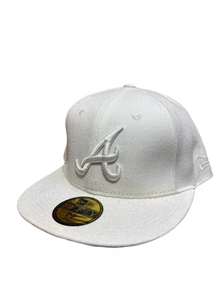 Casquette New Era 59FIFTY Atlanta Braves blanche taille 7 1/4, brand: New Era, condition: Very good, size: 59, €14.90, €16.35 includes Buyer Protection Pro
