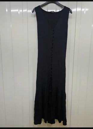 Black Button-Up Maxi Dress – 1-1036, brand: Sanctuary, condition: Very good, size: M / 10, £7.00, £8.05 includes Buyer Protection