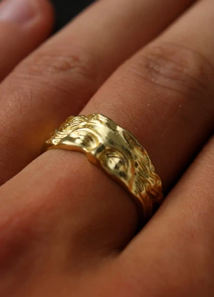 Bague réglable y2k médiévale demi visage venus, condition: Very good, size: Adjustable, €15.00, €16.45 includes Buyer Protection