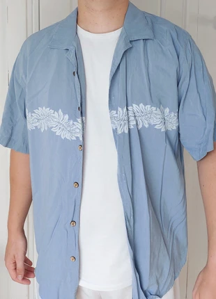 Chemise bleu taille L motif fleuri, marque: Tendance, état: Très bon état, taille: L, 4,90 €, 5,85 € Protection acheteurs (Pro) incluse