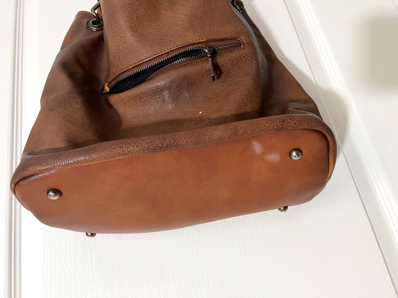 Brown Isabelle Hobo Handbag Purse Solid Bag Minimalist Casual Everyday  Zipper 5