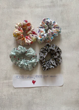 Lot de 4 chouchous Artisanales, marca: Coton, estado: Nuevo con etiquetas, 5,00 €, 5,95 € Protección al comprador incluida