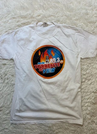 T-shirt streetwear blanc vintage radio homme M, marque: Vintage Dressing, état: Très bon état, taille: M, 10,00 €, 11,20 € Protection acheteurs (Pro) incluse