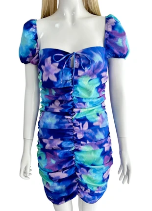 💙 Vestido / Robe Femme Justo Tie-Dye Bershka Tamanho XL - Colorido Feminino e em Ótimo Estado !, marca: Bershka, estado: Muito bom, tamanho: XL / 42 / 14, €6.50, €7.53 inclui Proteção do Comprador