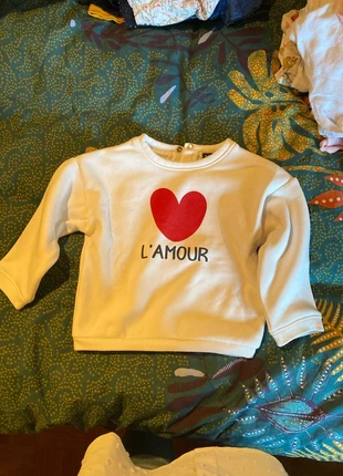 Pull blanc, brand: Kiabi, condition: Very good, size: 12-18 months / 80 cm, €2.00, €2.80 includes Buyer Protection