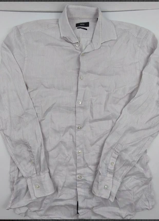 🧥 Hugo Boss Slim Fit Hemd Gr. 41 | Gestreift | Business Klassiker, merk: Hugo Boss, staat: Heel goed, maat: L, € 6,32, € 7,34 inclusief Kopersbescherming