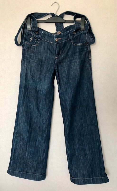 Jeans Salopette large 4