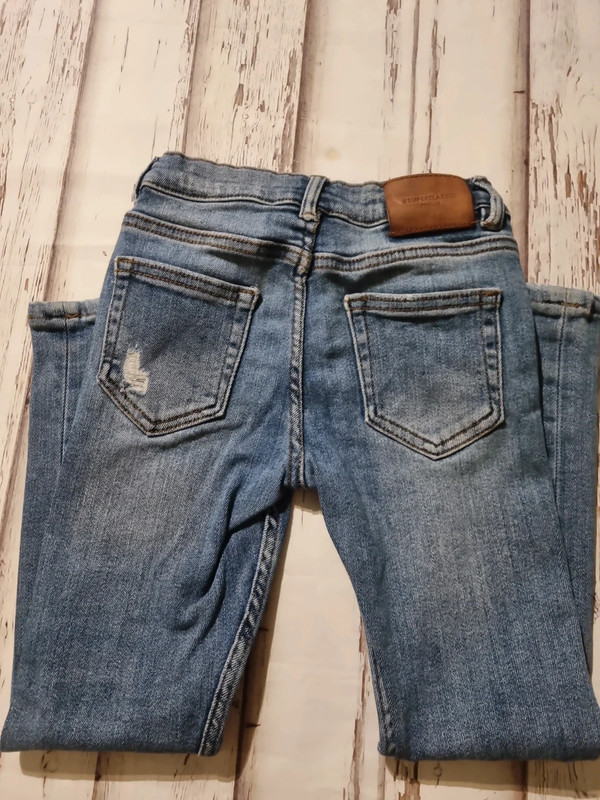 Coole Zara Jeans super elastic used Look denim 6y 116 stretch 4