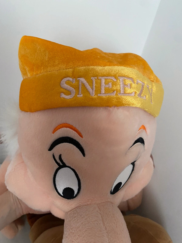 Large Disney Snow White Sneezy dwarf soft toy Vinted
