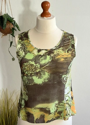 Débardeur Vintage fluide vert anis Absence d'étiquette concernant la marque et la Taille !, merk: Vintage Dressing, staat: Heel goed, maat: Overige, € 6,50, € 7,53 inclusief Kopersbescherming Pro