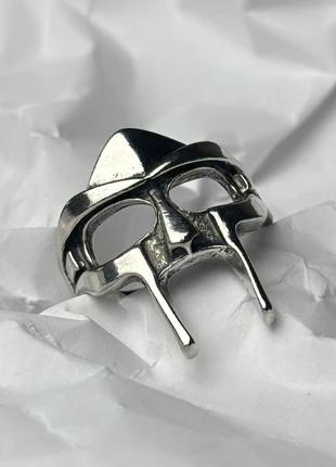 Bague MF DOOM en acier inoxydable, brand: CHROME, condition: Very good, size: Adjustable, €10.00, €11.20 includes Buyer Protection