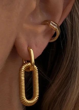 Boucles d'oreilles tendance doré en acier inoxydable, marque: Tendance, état: Très bon état, 9,00 €, 10,15 € Protection acheteurs (Pro) incluse