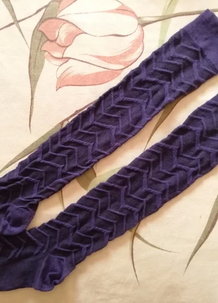 Parigine viola con motivo zig zag, état: Bon état, taille: Taille unique, 1,50 €, 2,28 € Protection acheteurs incluse