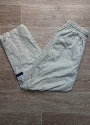 Trackpant baggy pantalon de sport parachute jogging Kappa beige crème taille L, merk: Kappa, staat: Heel goed, maat: L, € 22,00, € 23,80 inclusief Kopersbescherming