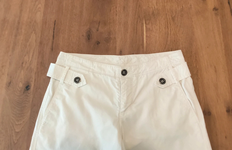 Pantalon large en coton  blanc 1