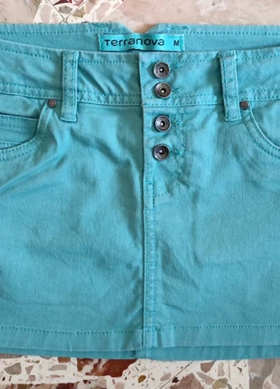 Minigonna turchese, marke: Terranova, zustand: Sehr gut, größe: M / 38 / 10, 3,00 €, 3,85 € inklusive Vinted-Käuferschutz